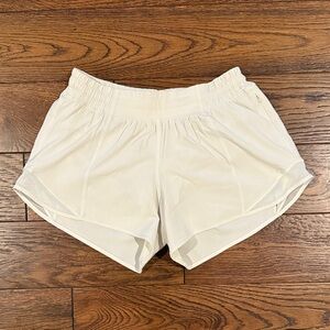 lululemon Hottie Hot Low Rise  2.5 in White Athletic Shorts